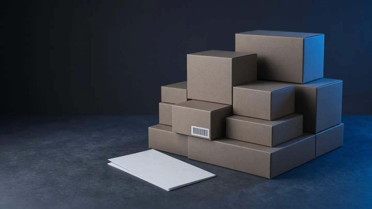 Etiketsiz paketler ve sevkiyata hazır koliler